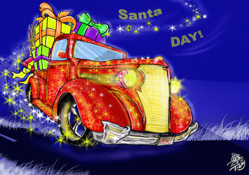 Cartoon: SANTA DAY (medium) by T-BOY tagged santa,day
