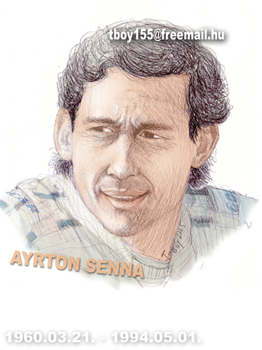 Cartoon: SENNA (medium) by T-BOY tagged senna