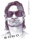 Cartoon: BONO (small) by T-BOY tagged bono