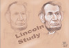 Cartoon: LINCOLN STUDY (small) by T-BOY tagged lincoln,study