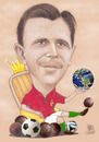 Cartoon: PUSKAS The KING (small) by T-BOY tagged puskas,the,king