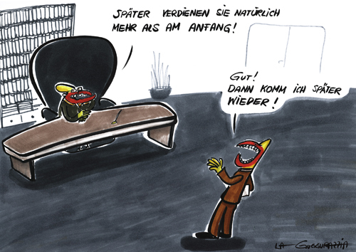 Cartoon: perfect job (medium) by LA RAZZIA tagged job,work,arbeit,employee,angestellter,boss,chef,büro,office