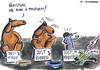 Cartoon: . (small) by LA RAZZIA tagged just,married,groom,husband,begging,beggar,poor,money,geld,bettler,hochzeit,hunde,dogs,penner