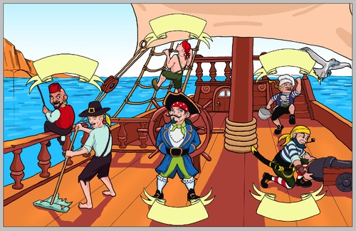 Cartoon: pirates_2 (medium) by Braga76 tagged pirat