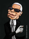 Cartoon: Karl Lagerfeld (small) by guidosalimbeni tagged karl,lagerfeld,caricature,fashion