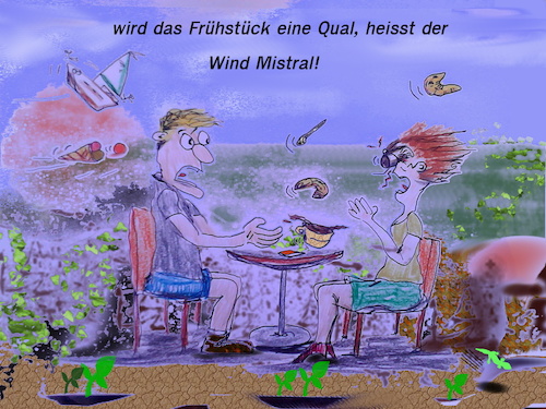 Cartoon: caffee con vento (medium) by wheelman tagged frühstück,italien,kaffee,wind