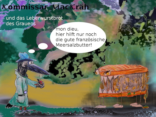 Cartoon: guter geschmack (medium) by wheelman tagged kommissar,brot,essen,geschmack,ekel