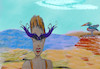 Cartoon: at the psychobeach (small) by wheelman tagged sea,beach,sun,glas