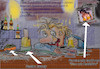 Cartoon: goldene träume... (small) by wheelman tagged kneipe,trinken,gold