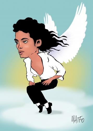 Michael Jackson By geomateo | Famous People Cartoon | TOONPOOL
