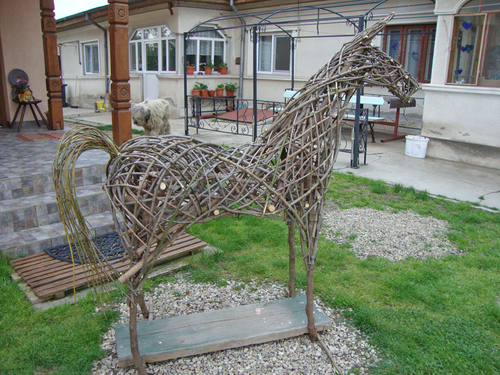 Cartoon: my new willow sculpture (medium) by geomateo tagged willow,sculpture,horse,ecosculpture