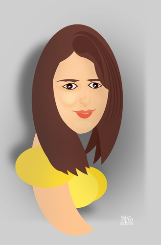 Cartoon: Nicoleta IONESCU (medium) by geomateo tagged caricature,romania,ionescu,nicoleta