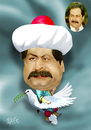 Cartoon: Naci Talat (small) by geomateo tagged naci talat politics politician cyprus