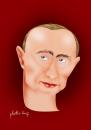 Cartoon: vladimir putin (small) by geomateo tagged politics,putin,caricature,russia