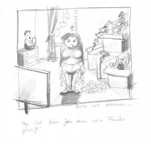 Cartoon: Scheiß Moderne (medium) by KREMPEL tagged weihnachten