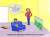 Cartoon: flatscreen (small) by Johli tagged fußball,fernseher,frauen,männer,sport,fahne