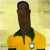 Cartoon: Waldir Pereira (small) by GlaucoDiogenes tagged didi,waldir,pereira,glauco,diogenes,fussball,helden