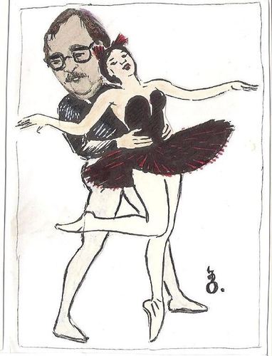 Cartoon: balet (medium) by Bejan tagged balet