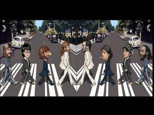 Cartoon: the beatles (medium) by Bejan tagged the,beatles