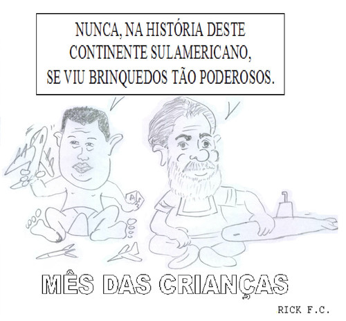 Cartoon: LULA AND CHAVES KIDS (medium) by Rick FC tagged lula,chaves