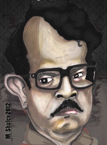 Cartoon: Caricature portrait (medium) by mshafey tagged mshafey