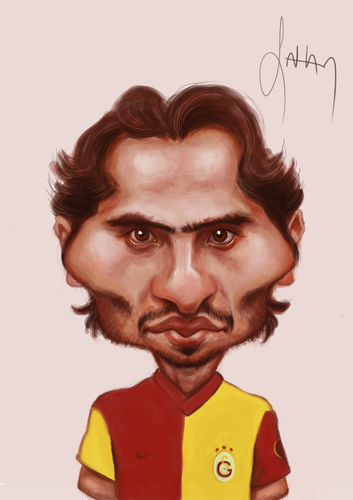 Cartoon: hamit altintop (medium) by sahannoyan tagged caricature,karikatur,noyan,sahan,galatasaray,altintop,hamit