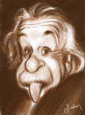 Cartoon: einstein sketch (small) by sahannoyan tagged einstein,portrait,caricature