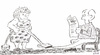 Cartoon: Aufgesaugt (small) by Oliver Kock tagged ehe,staubsauger,mann,frau,haushalt