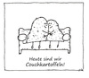 Cartoon: Couchkartoffeln (small) by Oliver Kock tagged kartoffeln,liebe,couch,zweisamkeit