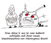 Cartoon: Hieronymus Bosch (small) by Oliver Kock tagged hieronymus,bosch,waschmaschine,qualität,zufriedenheit,oma,nick,blitzgarden,cartoon