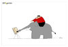 Cartoon: KUNST! (small) by Oliver Kock tagged kunst,künstler,maler,arbeit,delegieren,befehle,elefant,arbeitselefan,cartoon,nick,blitzgarden