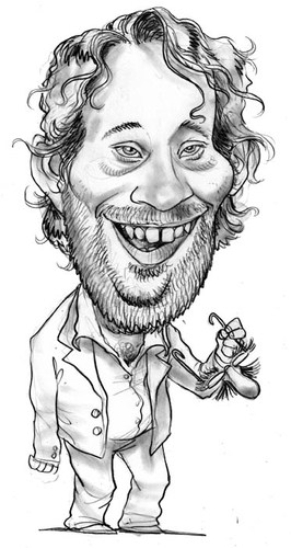 Cartoon: Christian Ulmen Karikatur (medium) by stieglitz tagged christian,ulmen,karikatur