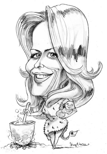 Cartoon: Eva Herman (medium) by stieglitz tagged eva,herman,karikatur