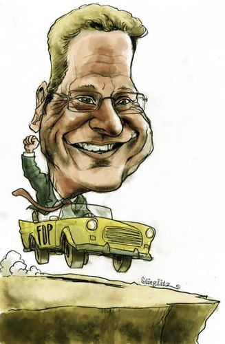 Cartoon: Guido Westerwelle (medium) by stieglitz tagged guido,westerwelle,karikatur,caricature