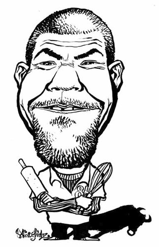 Cartoon: Tim Mälzer (medium) by stieglitz tagged tim,mälzer,karikatur