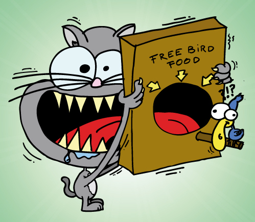 Cartoon: Come here birdy (medium) by BRAINFART tagged comic,brainfart,funny,laugh