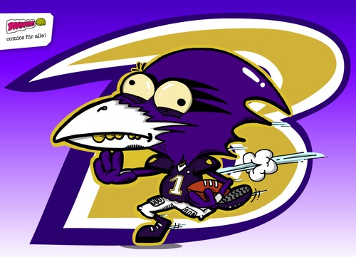 Ravens Champions By BRAINFART, Sports Cartoon