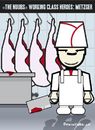 Cartoon: Working Class Hero - The Butcher (small) by BRAINFART tagged comic,cartoon,caracter,nuub,fun,humor,toonpool,lustig,witzig,butcher,heroes