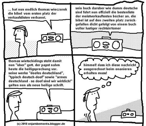 Cartoon: Schlechte Neuigkeiten (medium) by gloiman tagged thomas,witschidings,wietschorec,schneck