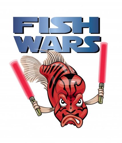 Cartoon: Hybrid Menace (medium) by michaelscholl tagged fish,hybrid,menace,cichlid,lightsaber