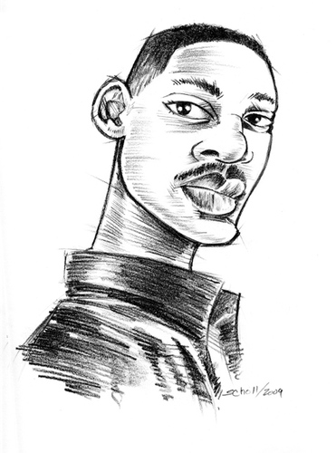 Cartoon: will smith (medium) by michaelscholl tagged will,smith,celebrity,star,actor,pencil,sketch