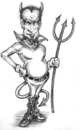 Cartoon: horny (small) by michaelscholl tagged devil,drawing,pencil