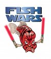 Cartoon: Hybrid Menace (small) by michaelscholl tagged fish hybrid menace cichlid lightsaber