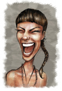 Cartoon: Limerick (small) by michaelscholl tagged woman,cartoon,portrait