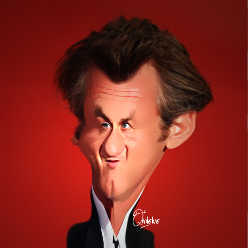 Cartoon: Sean Penn (medium) by Quidebie tagged fun,funny,star,movie,karikatuur,caricature,penn,sean