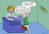 Cartoon: Hüftoperation (small) by Wolfgang tagged kassenpatient,krankenschwester,operation
