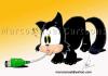Cartoon: Mouse and Cat (small) by Marcos Noel tagged cat,mouse,comic,animals