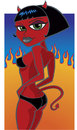 Cartoon: Devil Girl Cartoon Character (small) by Coghill Cartooning tagged devil,woman,cartoon,character,design,girl,sexy,cute,pinup