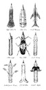 Cartoon: Pencils of Authors (small) by salihgonenli tagged edgar,allen,poe,jules,verne,ernest,hemingway,nikolai,gogol,franz,kafka,rowling,gabriel,garcia,marquez,tolkien,friedrich,nietzshche