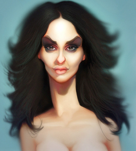 Cartoon: Catrinel Menghia caricature (medium) by fantasio tagged catrinel,caricature,karikatur,mode,fashion,design